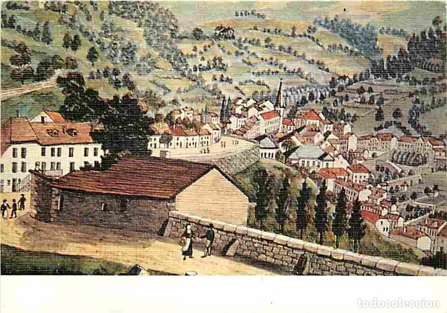 Postcards: Art - Peinture - Plombi&egrave;res vu par les peintres - Vue G&eacute;n&eacute;rale en 1887 - Peinture de Aim&eacute; Jacquot -