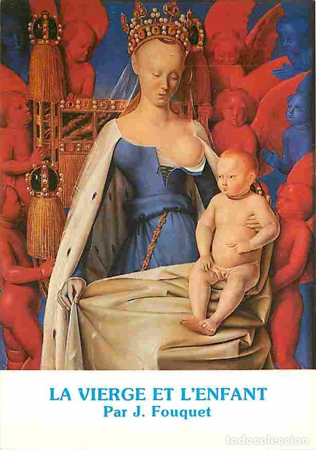 Postcards: Art - Peinture Religieuse - Loches - J Fouquet - La Vierge et l'Enfant - Seins nus - Carte Neuve - C