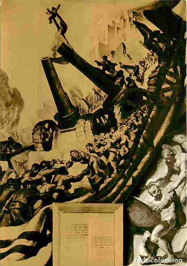 Postkarten: Art - Peinture - S.D.N - Salle du Conseil - Peinture murale de gauche - Pourquoi pas - J M Sert pinx