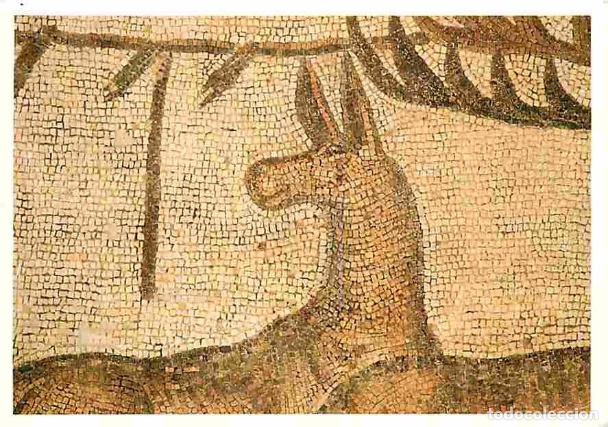 Postkarten: Art - Mosaique - Mausoleu Constantinia de Centcelles - Constanti - Escena de cacera - Detail - CPM -