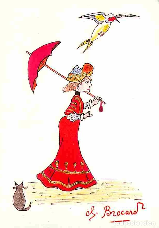 Cartes Postales: Art - Peinture - Dessin Christian Brocard - Carte Neuve - Ombrelle - CPM - Voir Scans Recto-Verso