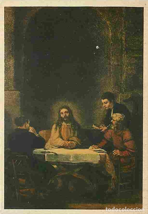 Cartes Postales: Art - Peinture - Rembrandt Harmensz Van Rijn - Les p&egrave;lerins d'Emmaus - Mus&eacute;e du Louvre - CPM - Voir