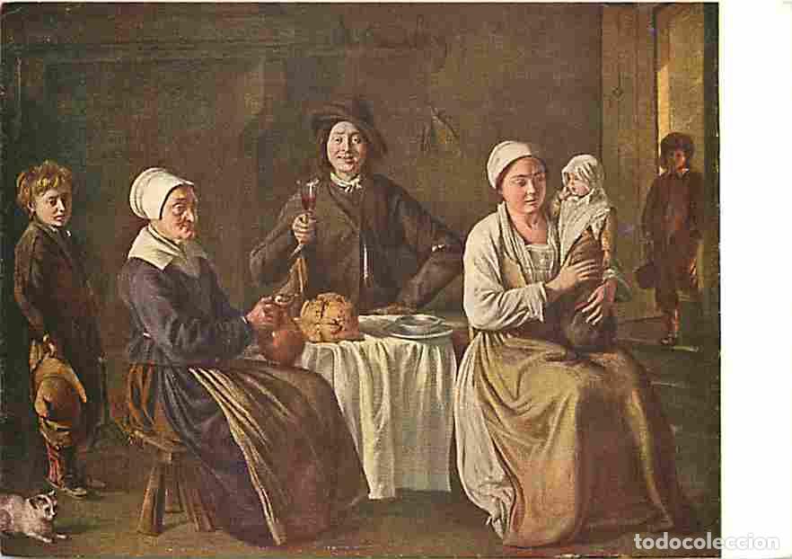 Postkarten: Art - Peinture - Louis Le Nain - Le retour du bapteme - Carte Neuve - Mus&eacute;e du Louvre - CPM - Voir S