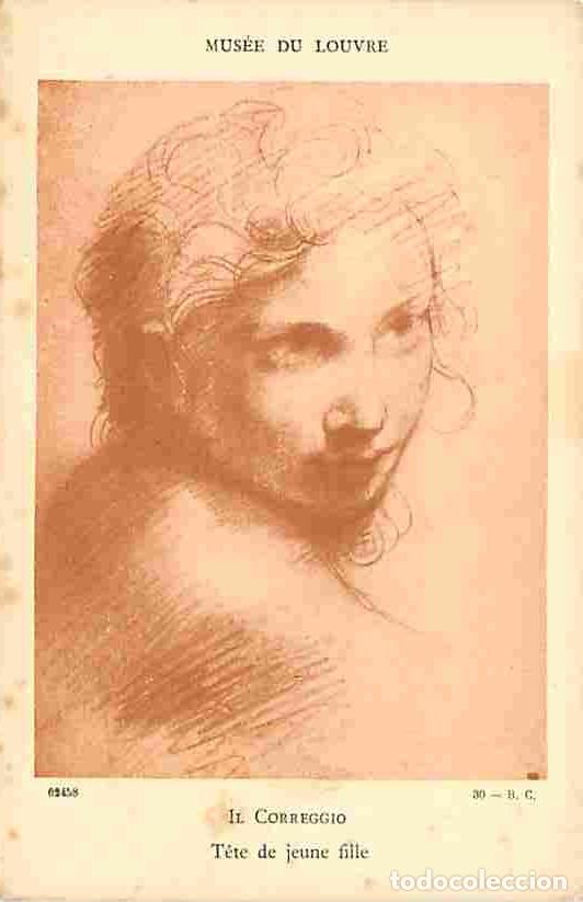 Postais: Art - Peinture - Il Correggio - Tete de jeune fille - Mus&eacute;e du Louvre - CPM - Voir Scans Recto-Verso