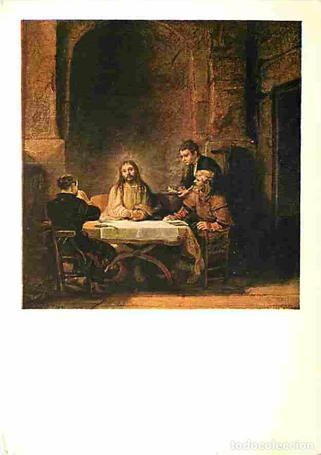 Postkarten: Art - Peinture - Rembrandt Harmensz Van Rijn - Les p&egrave;lerins d'Emmaus - Mus&eacute;e du Louvre - CPM - Voir