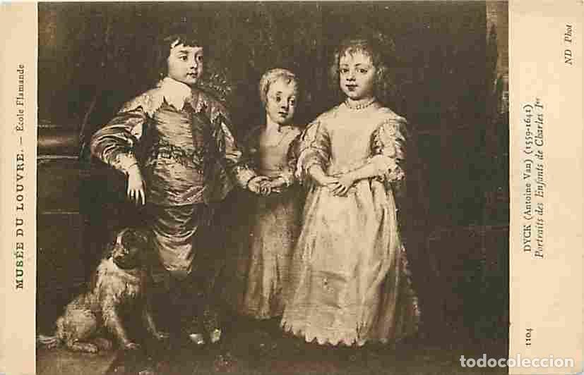 Postkarten: Art - Peinture - Antoine Van Dyck - Portraits des Enfants de Charles Ier - Mus&eacute;e du Louvre - CPM - V