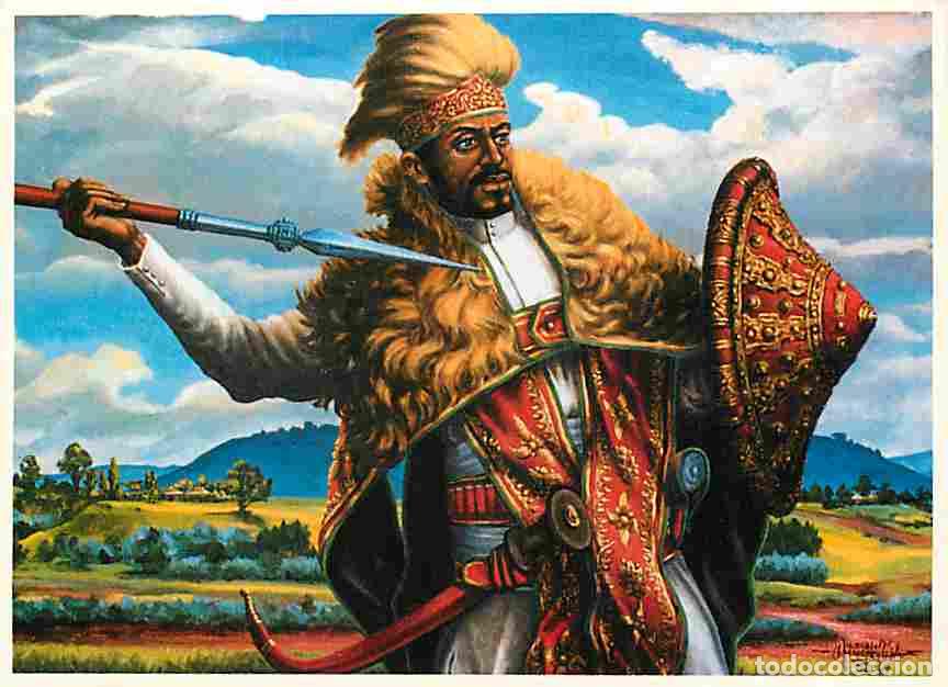 Postais: Art - Peinture - Alemerk Tekle - Defender of his country homage to Adwa - CPM - Voir Scans Recto-Ver