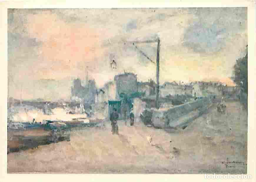 Postcards: Art - Peinture - Albert Lebourg - Notre-Dame de Paris vue de la Cit&eacute; - Carte de la Loterie Nationale