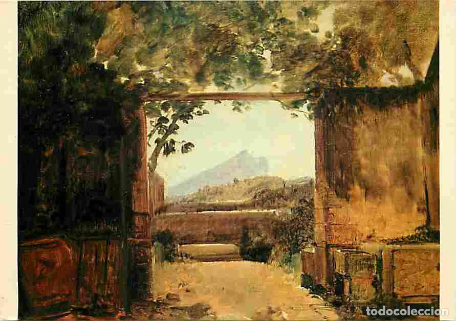 Postcards: Art - Peinture - Fran&ccedil;ois-Marius Granet - La montagne Sainte Victoire vue d'une cour de ferme - CPM