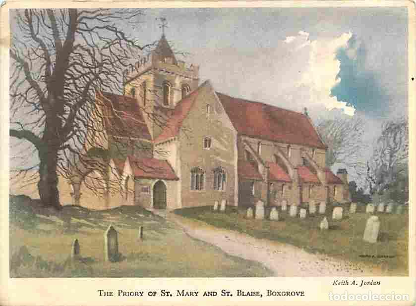 Postales: Art - Peinture - Keith A Jordan - The Priory of St Mary and St. Blaise - Boxgrove - CPM - Voir Scans