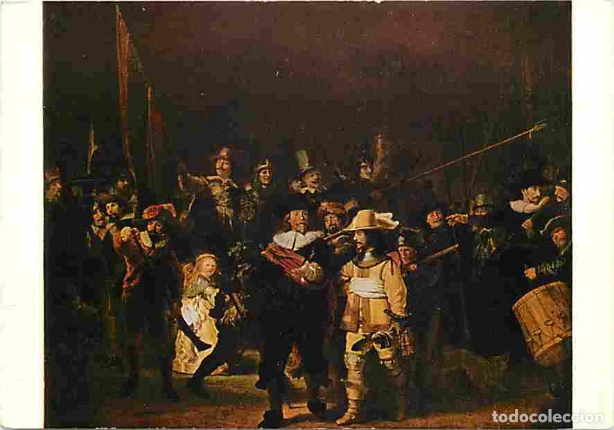 Cartes Postales: Art - Peinture - Rembrandt Harmensz Van Rijn - La ronde de nuit - The Night Watch - La ronda di nott
