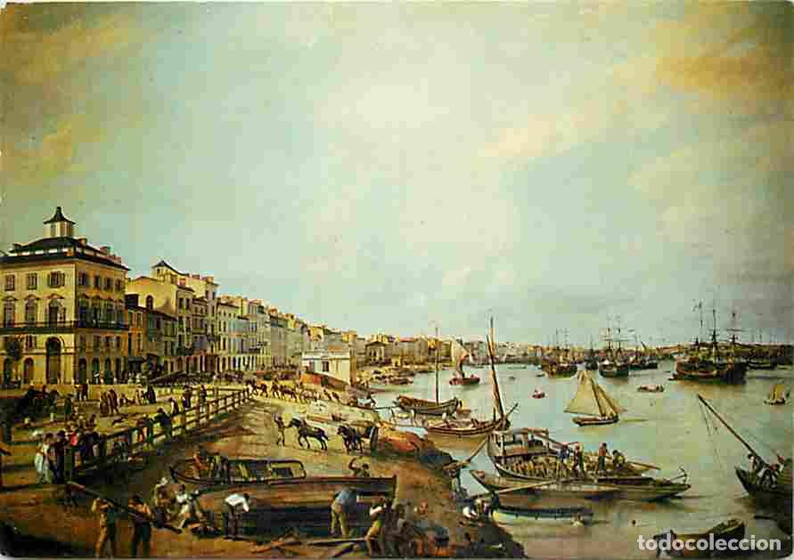 Postkarten: Art - Peinture - Gravure Lithographie ancienne - Le Vieux Bordeaux - Le Port en 1804 - CPM - Voir Sc