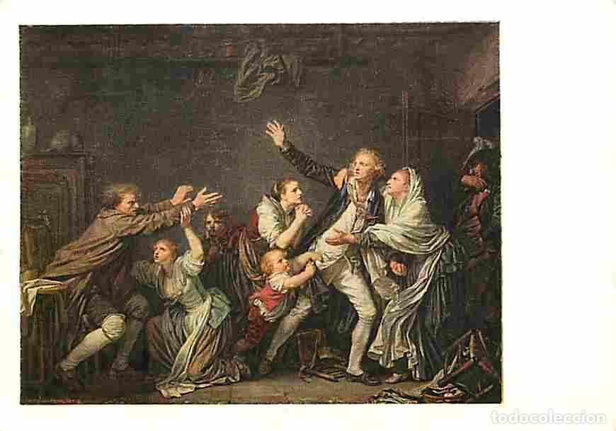 Cartes Postales: Art - Peinture - Jean-Baptiste Greuze - La mal&eacute;diction paternelle - The mal&eacute;diction paternal - Vater