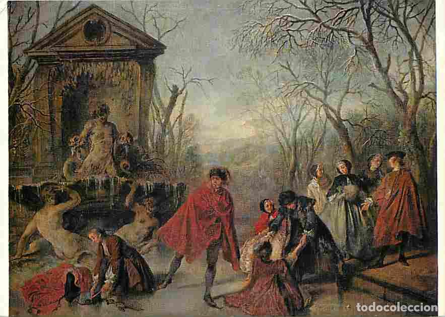 Postales: Art - Peinture - Nicolas Lancret - The Skaters - Mus&eacute;e du Louvres de Paris - Carte Neuve - CPM - Voi