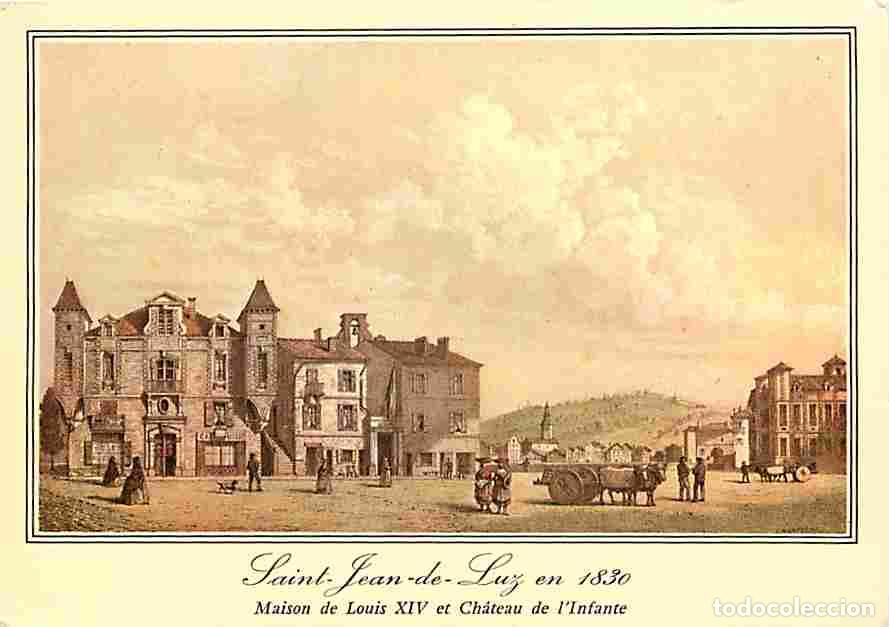 Cartes Postales: Art - Peinture - Gravure Lithographie ancienne - Saint Jean de Luz - Vieilles Gravures - Maison Loui