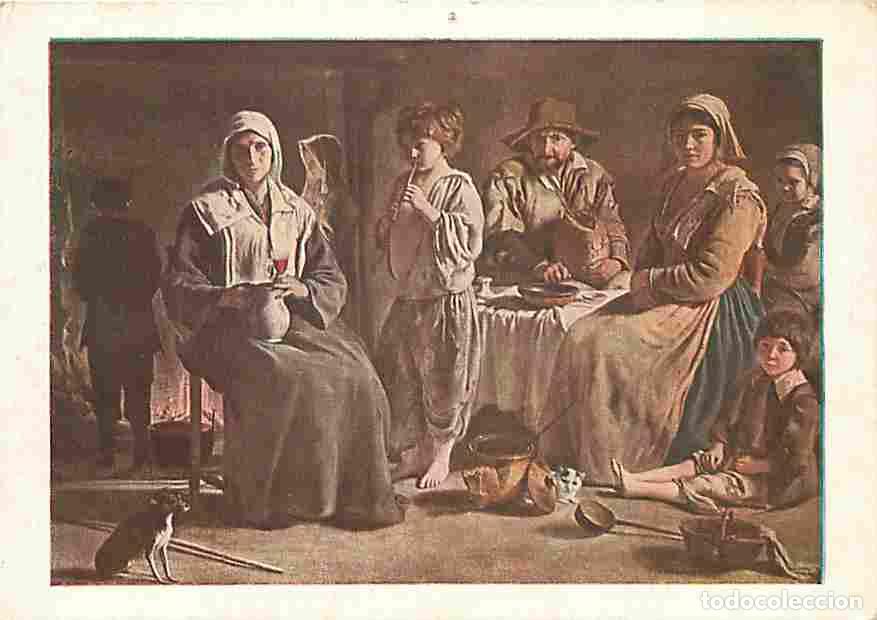 Postales: Art - Peinture - Louis Le Nain - Famille de paysans dans un int&eacute;rieur - Peasant familly at home - Ba