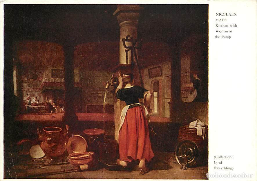 Postcards: Art - Peinture - Nicolas Maes - Kitchen with woman at the Pump - Carte Neuve - CPM - Voir Scans Rect