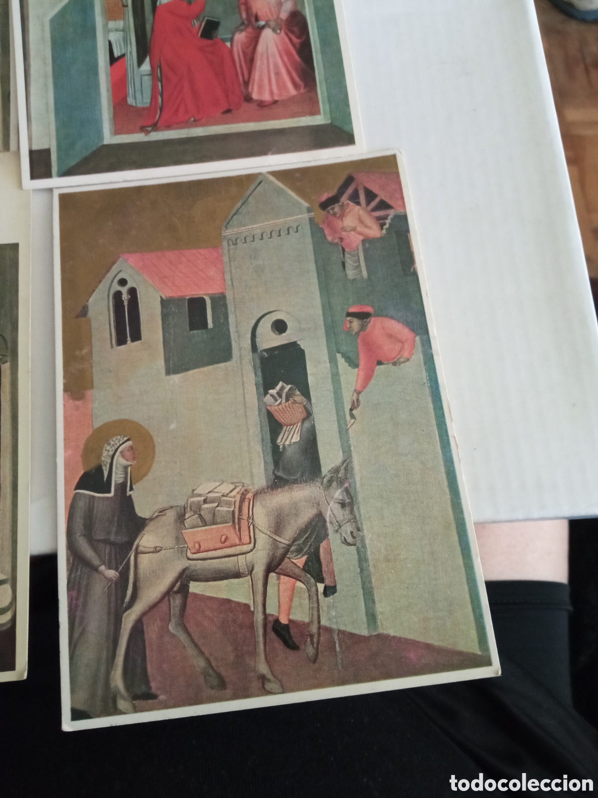 Postales: Cuatro postales, BEATA UMILTA, Pietro Lorenzetti - Foto 2