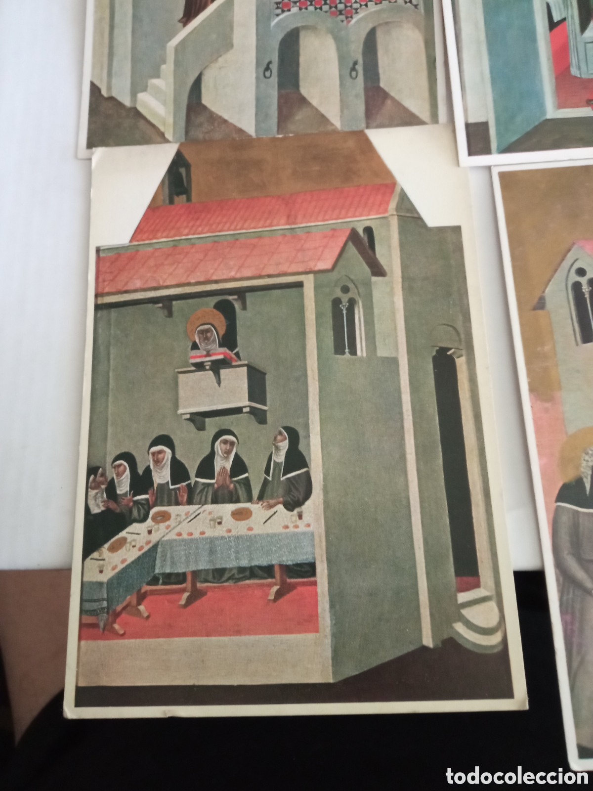 Postales: Cuatro postales, BEATA UMILTA, Pietro Lorenzetti - Foto 3