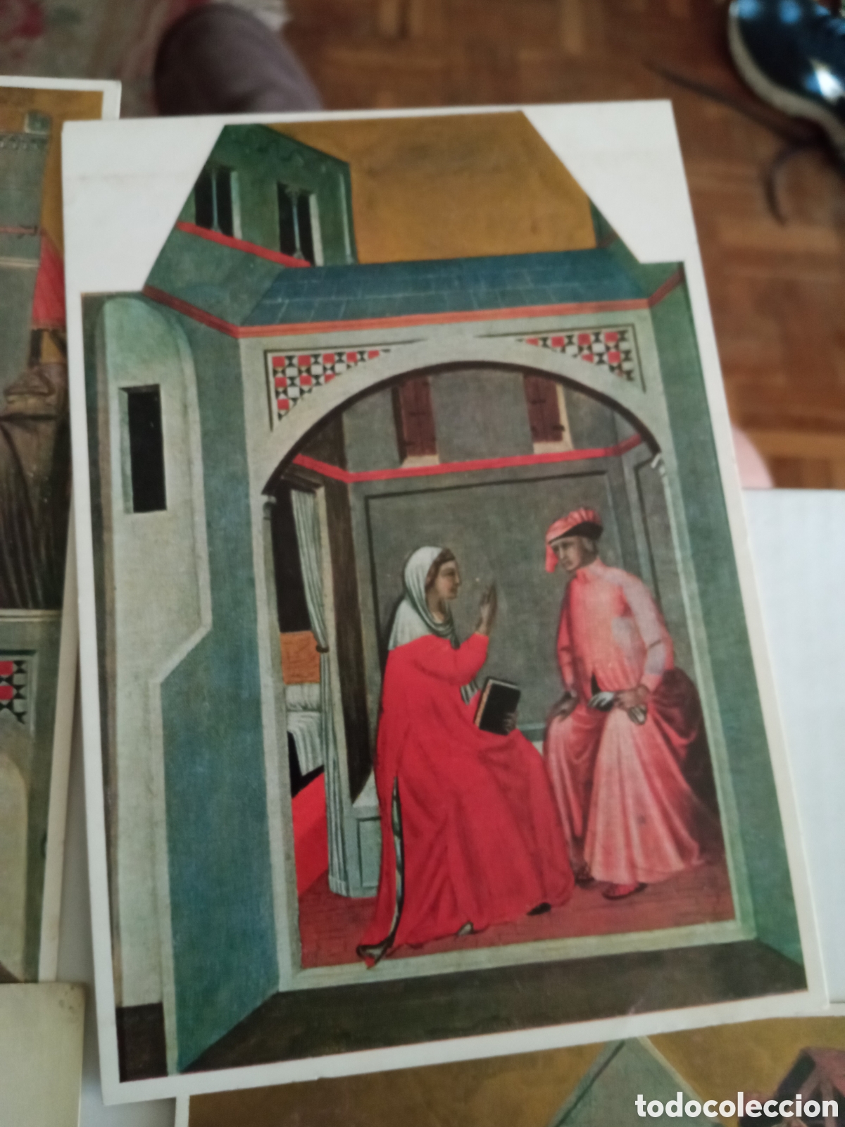 Postales: Cuatro postales, BEATA UMILTA, Pietro Lorenzetti - Foto 4