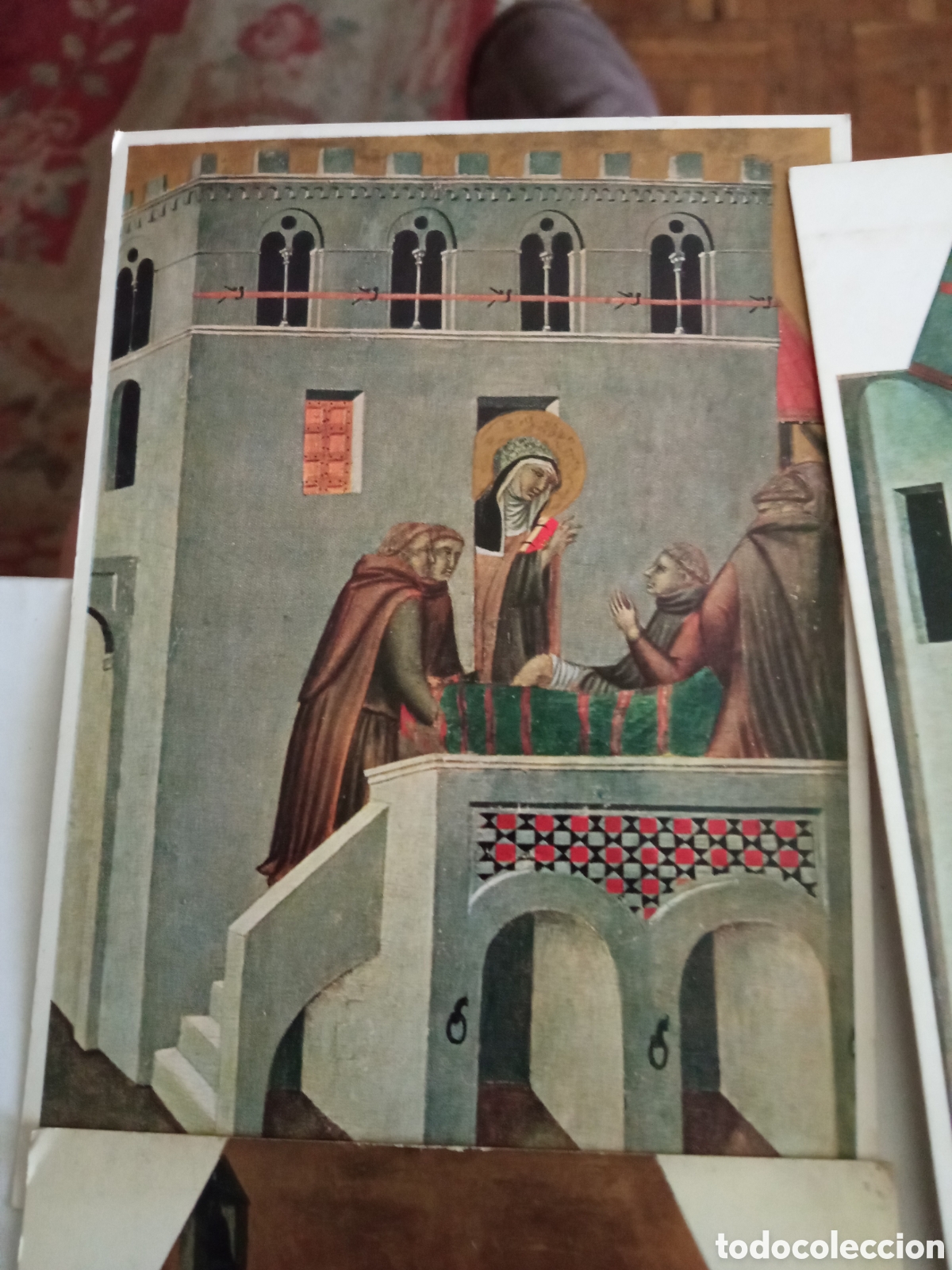 Postales: Cuatro postales, BEATA UMILTA, Pietro Lorenzetti - Foto 5