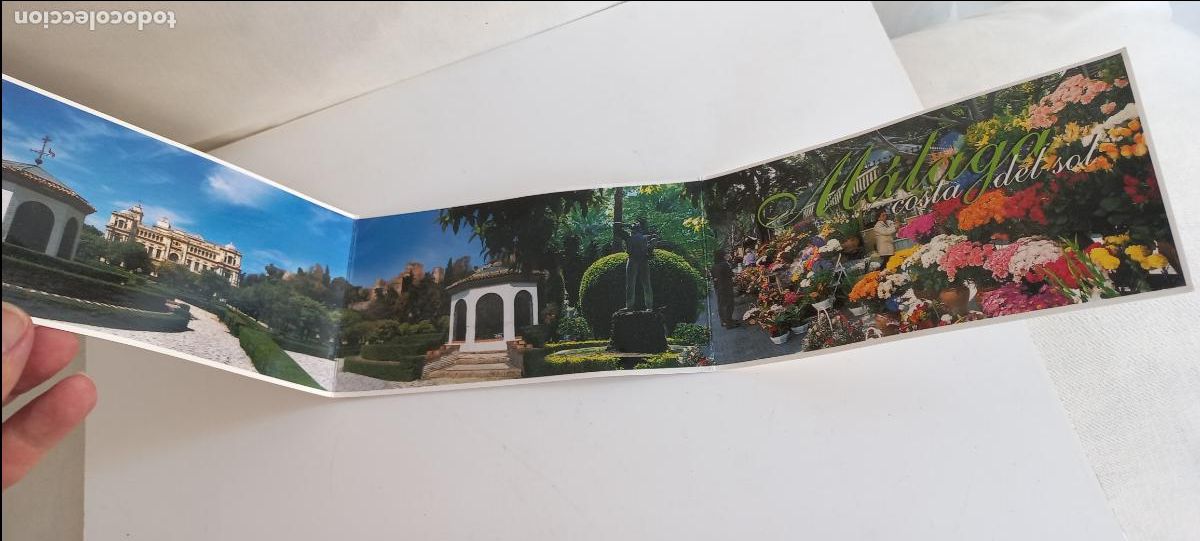 Postales: Triptico postal. M&aacute;laga. Costa del Sol. 2002. Arguval. Postarama. - Foto 1