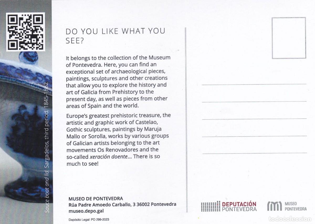Postales: MUSEO DE PONTEVEDRA. SALSERA SARGADELOS - Foto 2
