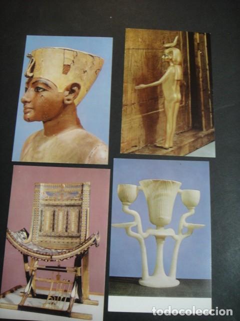 Postales: objetos de la tumba de tutankhamon - sobre con 12 postales - Foto 3