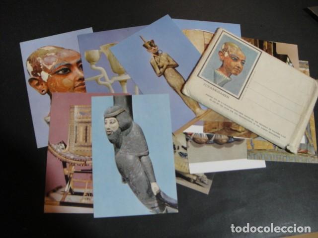 Postales: objetos de la tumba de tutankhamon - sobre con 12 postales - Foto 1