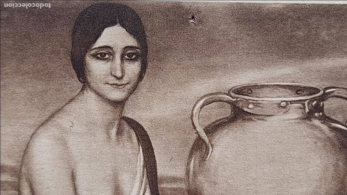 Postales: Julio Romero de Torres. En la Fuente. - Foto 3