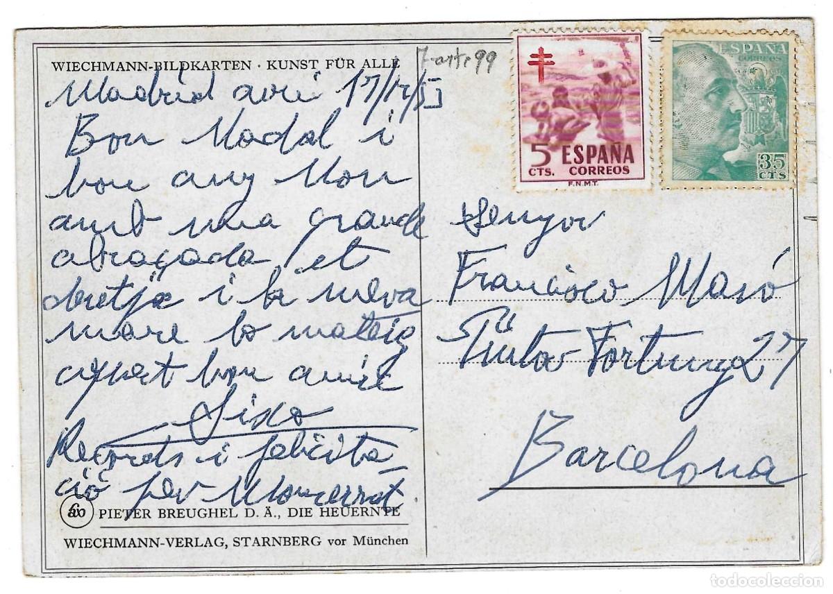 Postales: Postal Pintura. ref. 7-arte99 - Foto 2