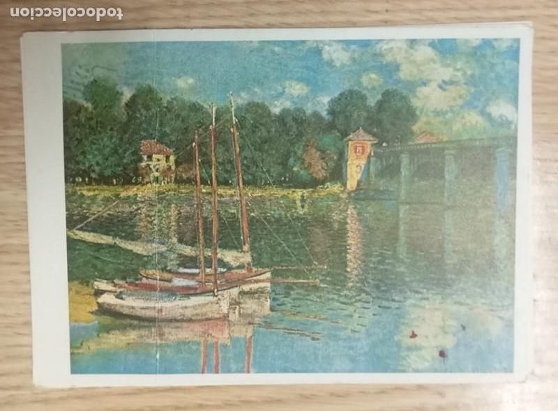Postales: postal pro infirmis Monet Eisenbahnbr&uuml;cke S/C - Foto 1