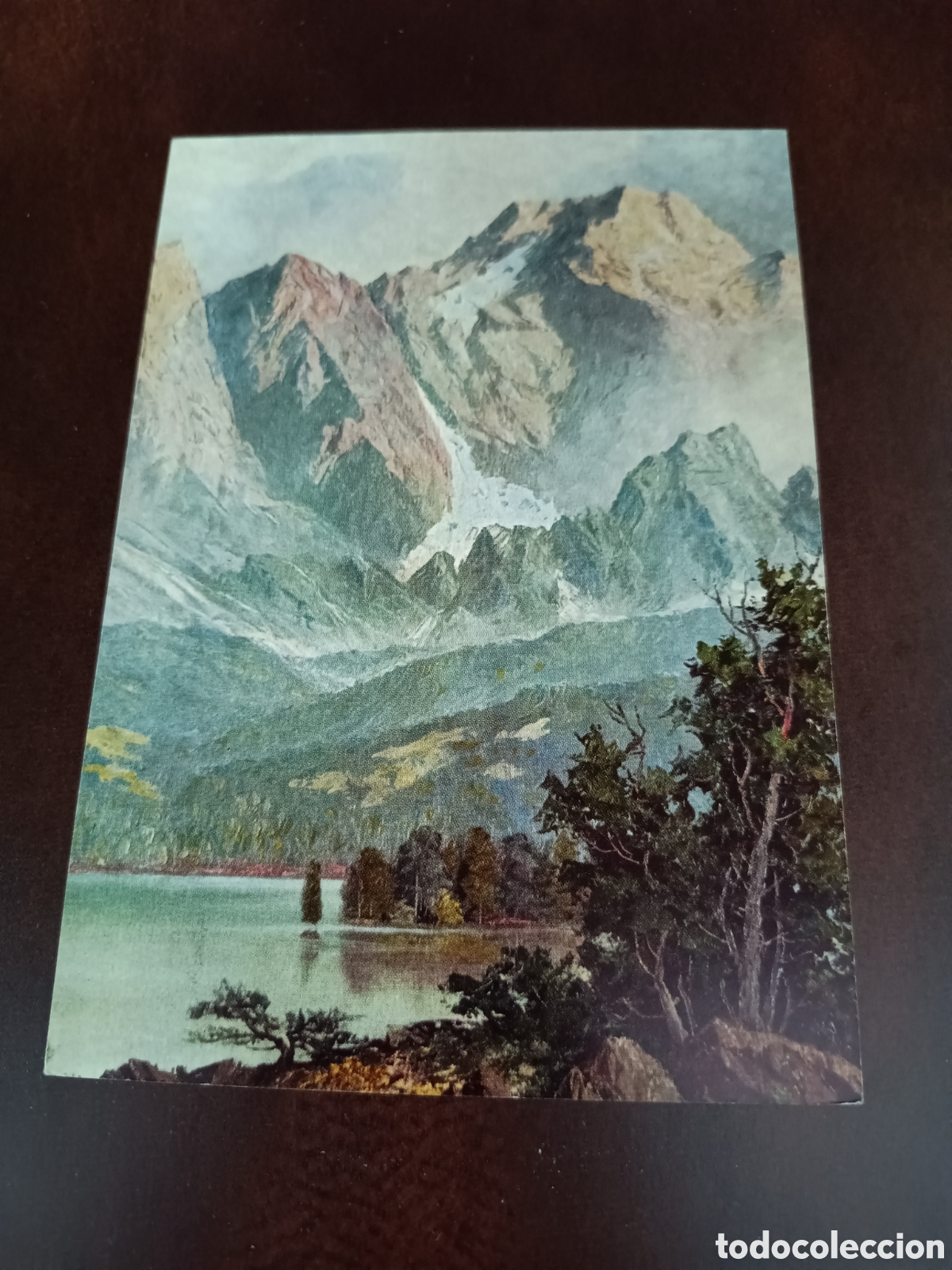 Postales: ADOLF WEGENER - DER EIBSEE MIT WETTERSTEINMASSIV - S/C - Foto 1