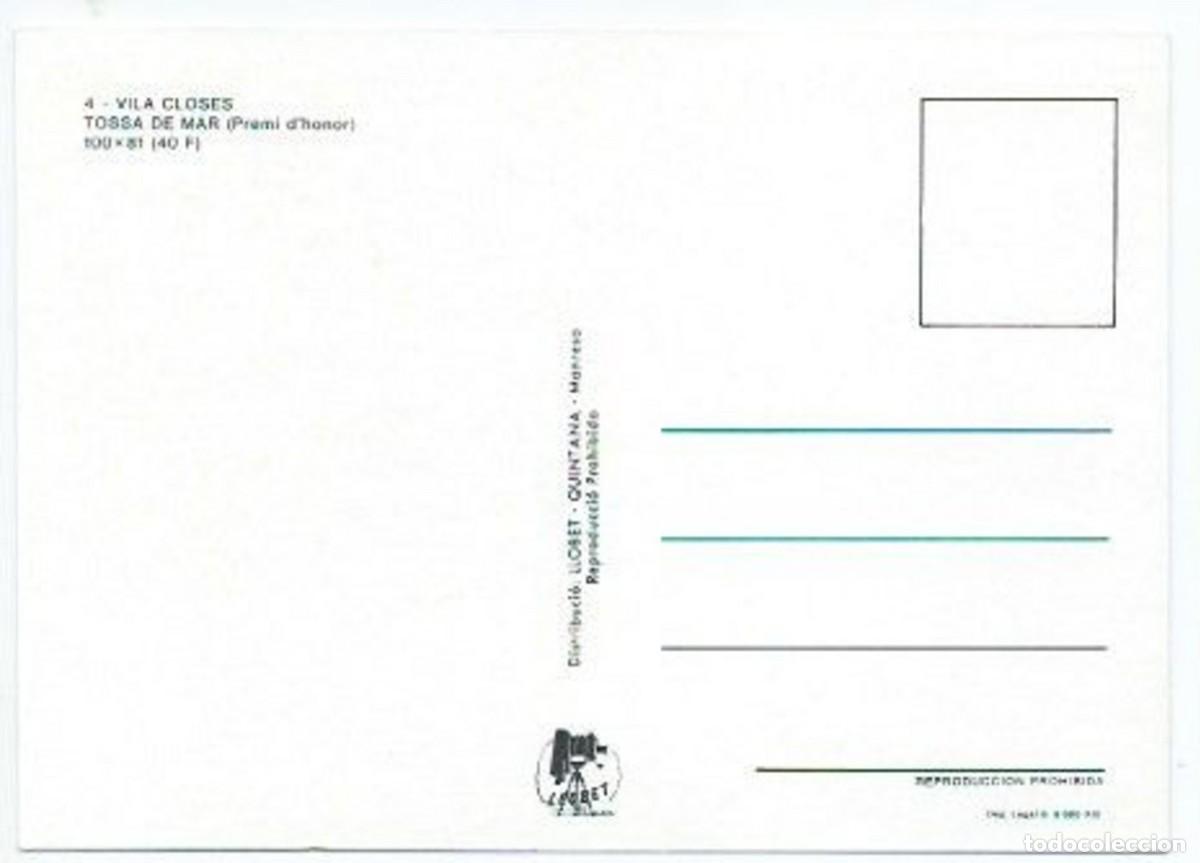 Postales: &rdquo; VILA CLOSES &rdquo;.- TOSSA DE MAR / GIRONA - Foto 2