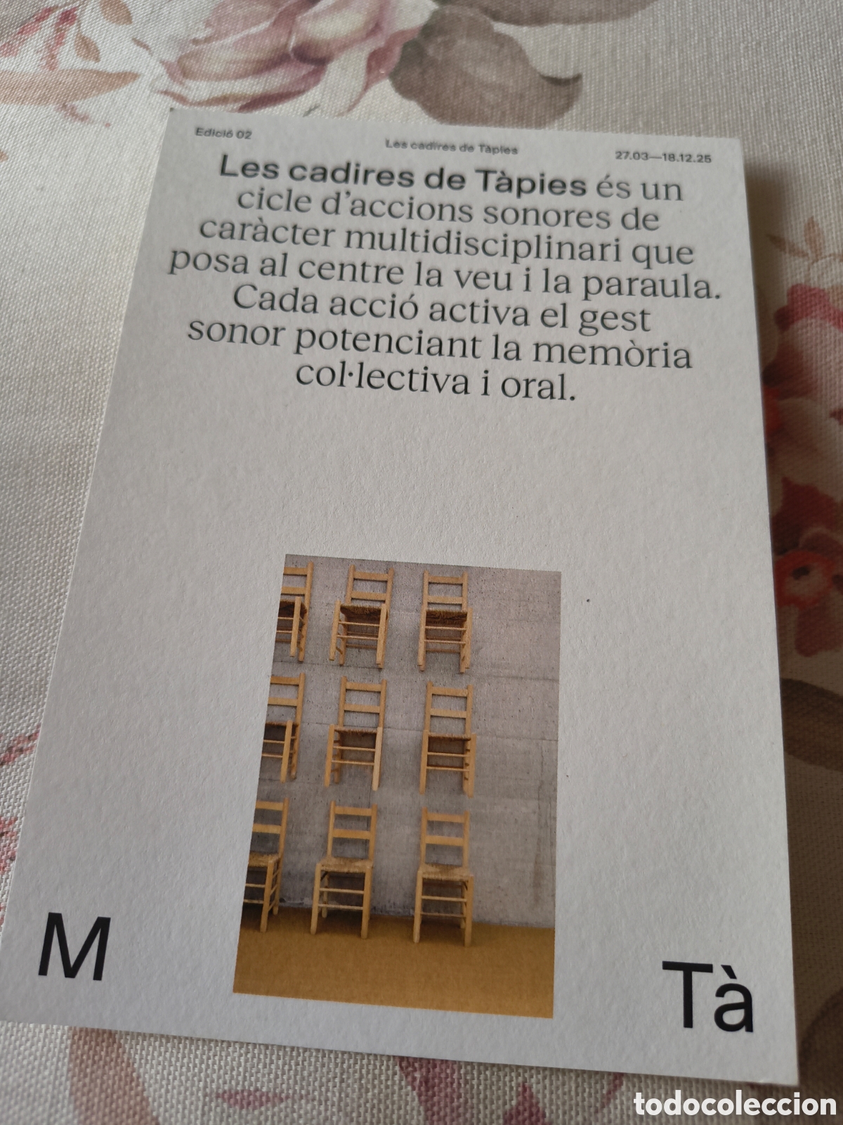 Postales: SIMIL POSTAL LES CADIRES DE TAPIES - Foto 1