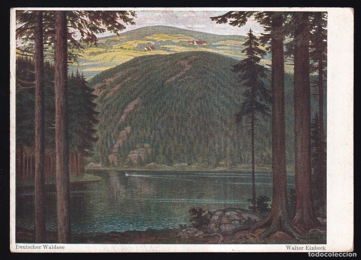 Postales: *Walter Einbeck - Deutscher Waldsee* Circulada 1930. - Foto 1