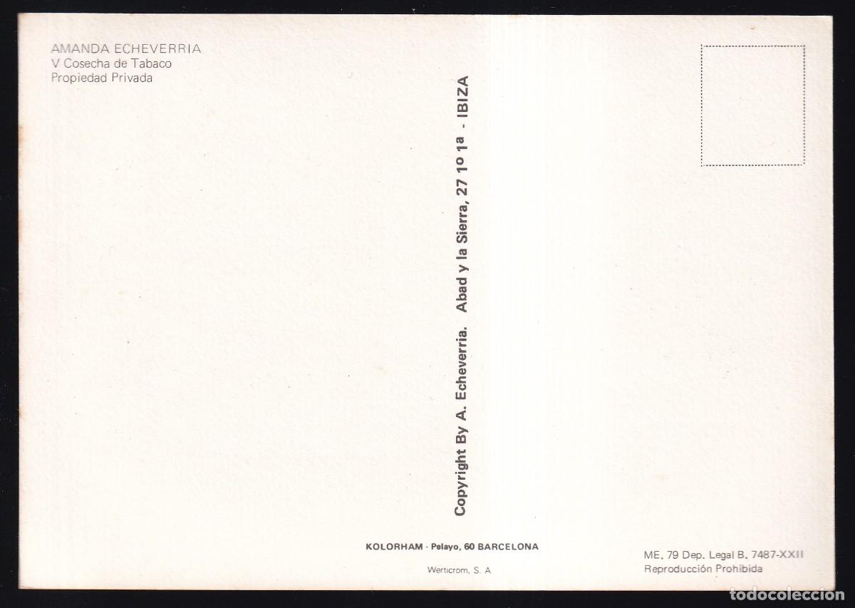 Postales: *Amanda Echeverria - V Cosecha de Tabaco* Nueva. - Foto 2