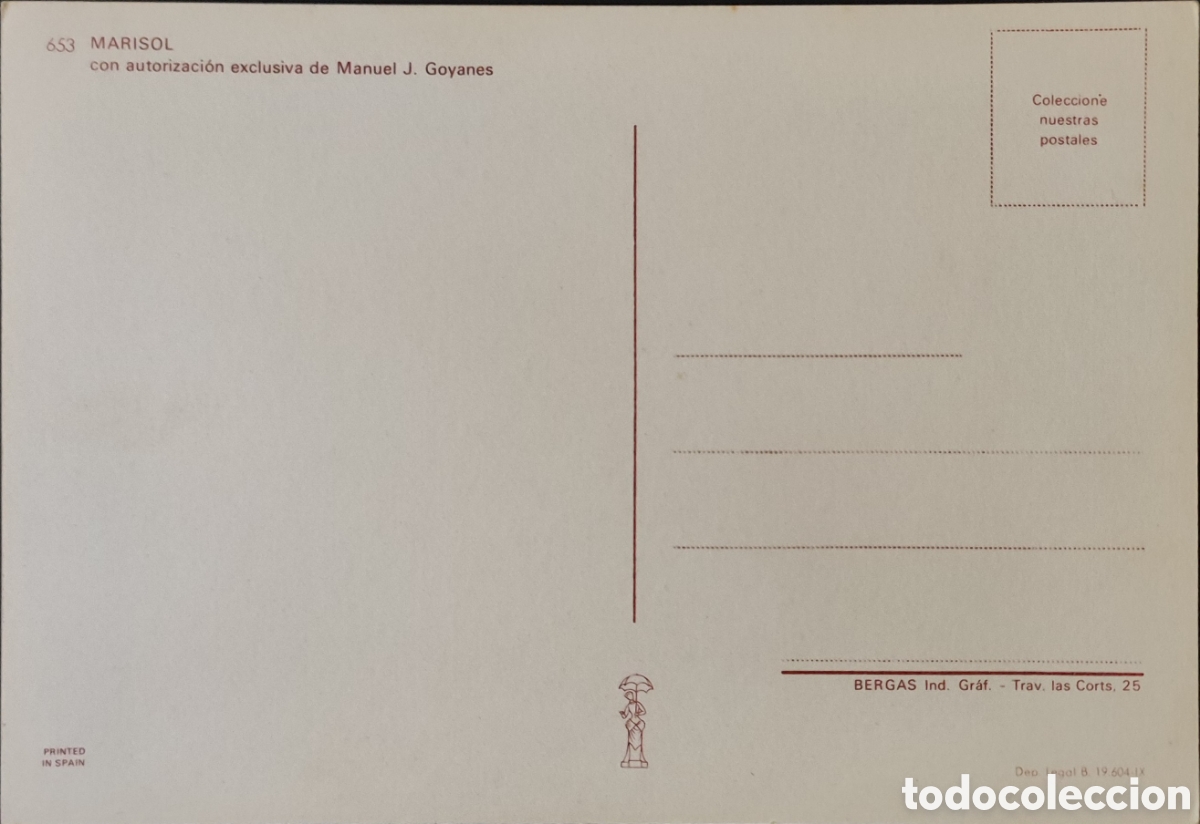Postales: Postal. 1967. Marisol - Foto 2
