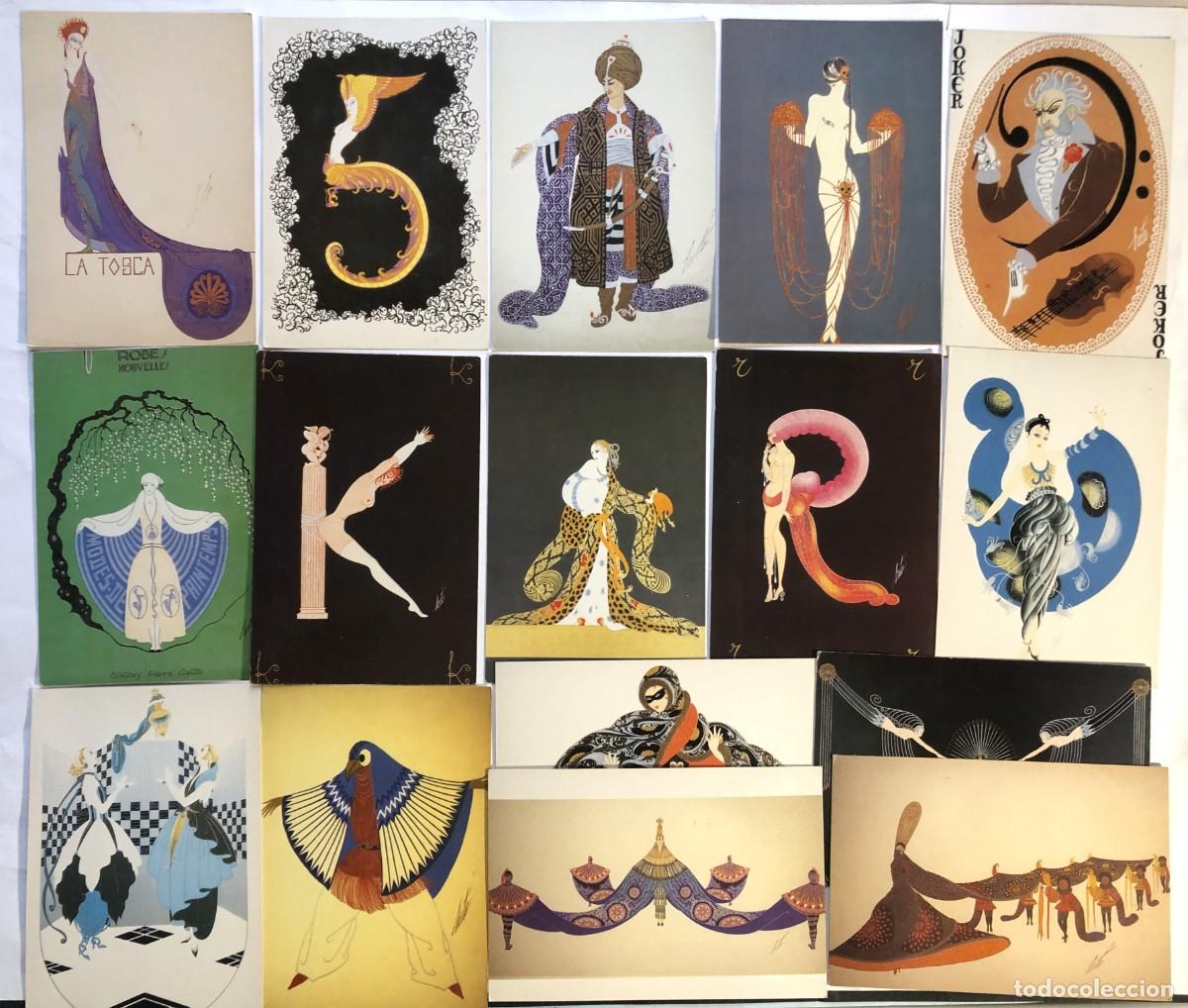 Postales: 16 POSTALES / ILUSTRADOR ERT&Eacute; / COLECCI&Oacute;N A&Ntilde;O 1994 - Foto 1