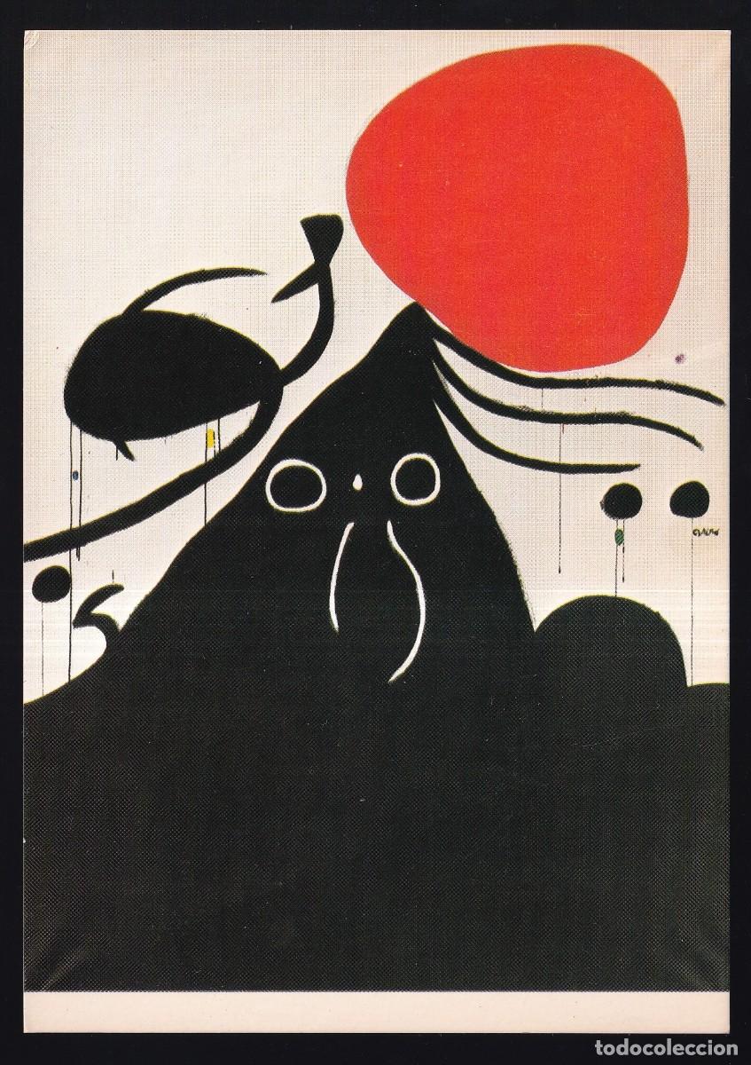 Postales: La Pol&iacute;grafa n&ordm; 441. *Joan Mir&oacute; - Dona devant el sol - 1974* Nueva. - Foto 1