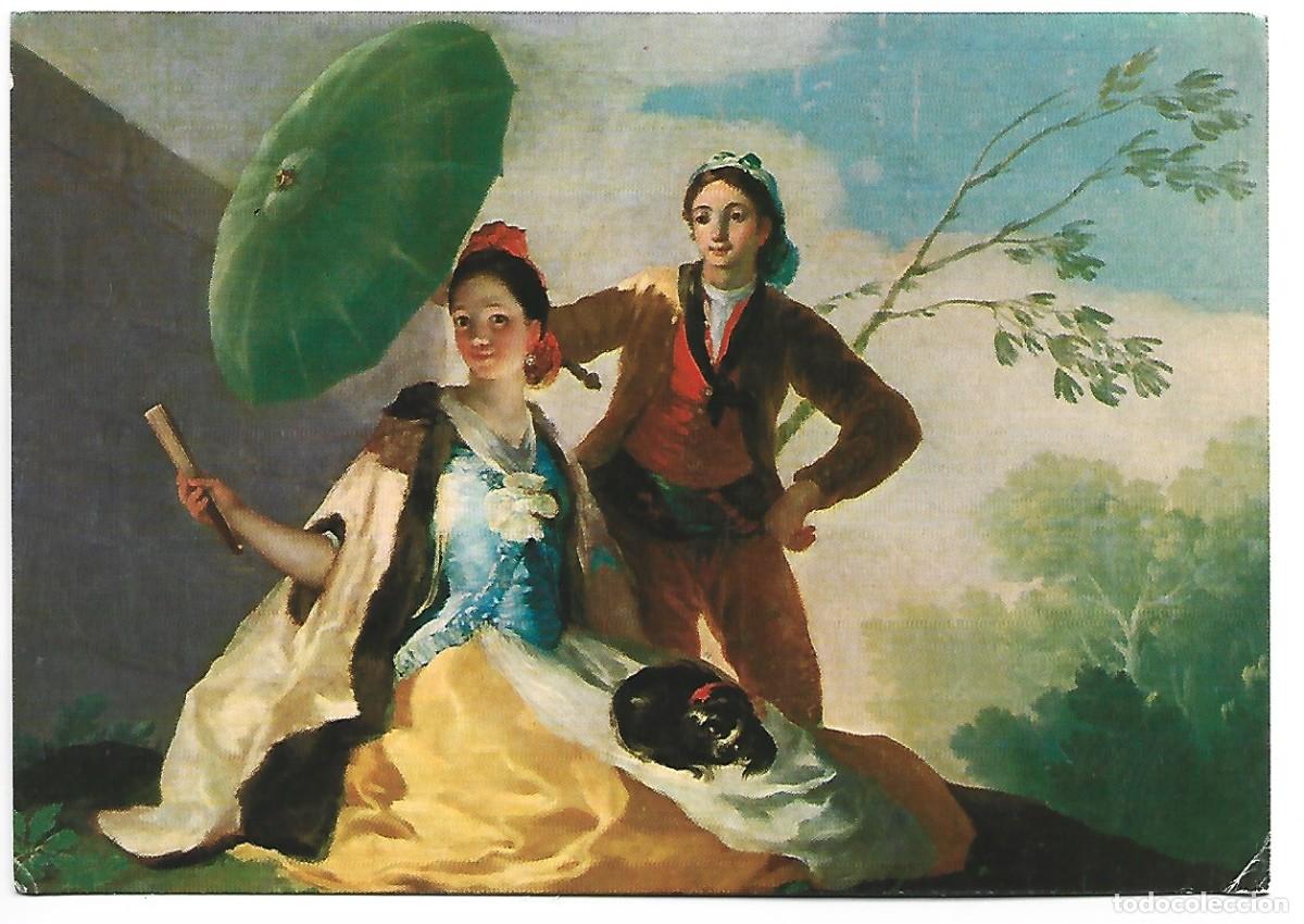 Postales: &rdquo; EL QUITASOL &rdquo;.- ( GOYA ).- MUSEO DEL PRADO / MADRID - Foto 1