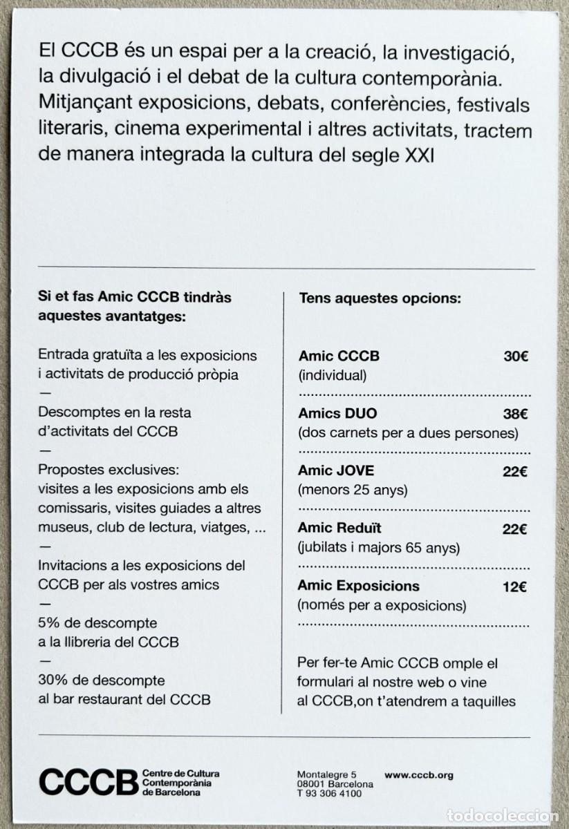 Postales: Flyer tipo Postal AMICS CCCB Barcelona 2025 - Foto 2