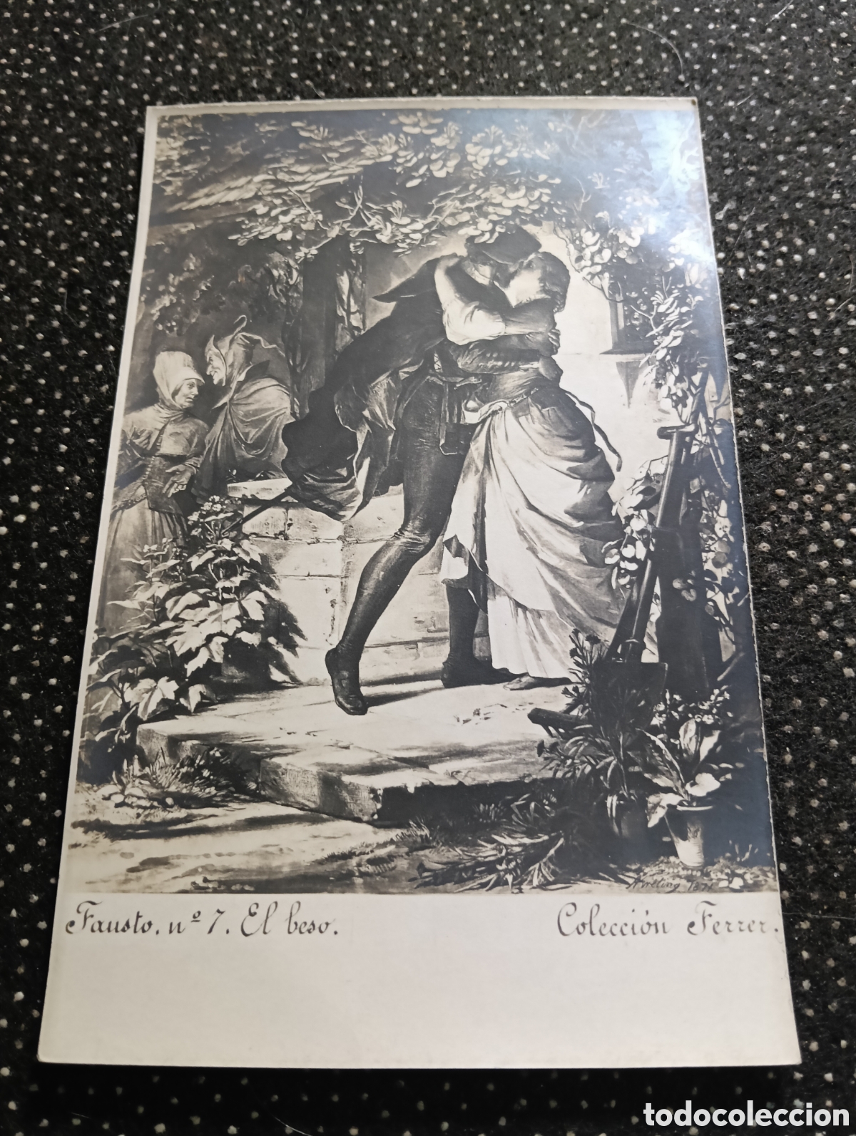 Postales: Fausto n&deg; 7 El Beso, colecci&oacute;n Ferrer - Foto 1