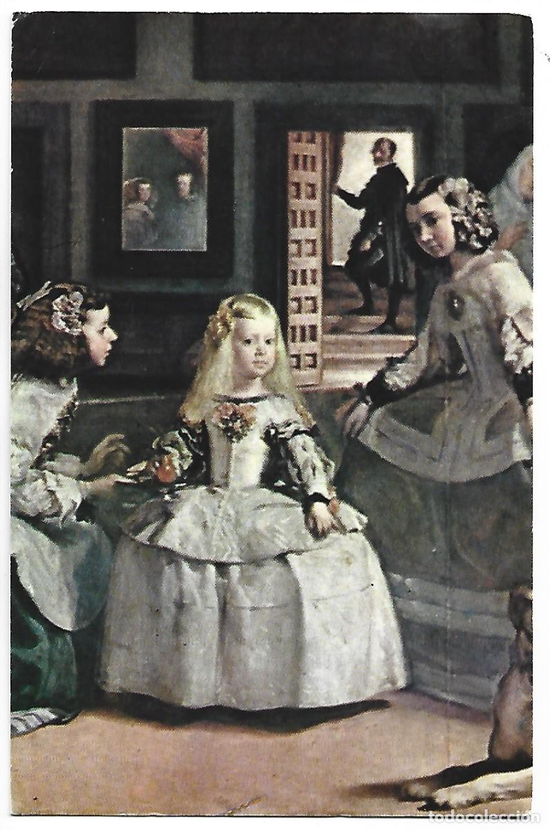 Postales: &rdquo; LAS MENINAS &rdquo;, FRACMENTO CENTRAL.- (VELAZQUEZ). - Foto 1