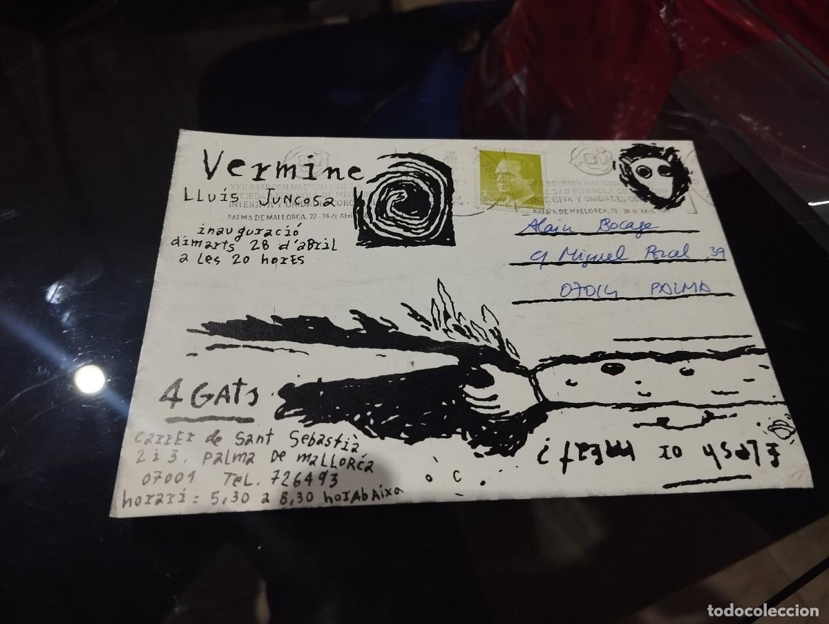 Postales: POSTAL LLUIS JUNCOSA VERMINE 4 GATS - Foto 2