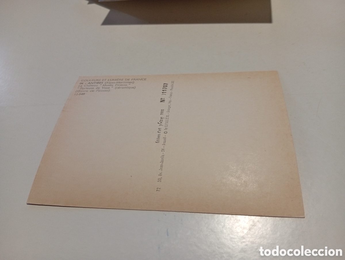 Postales: Postal antibes museo Picasso,entrada - Foto 2