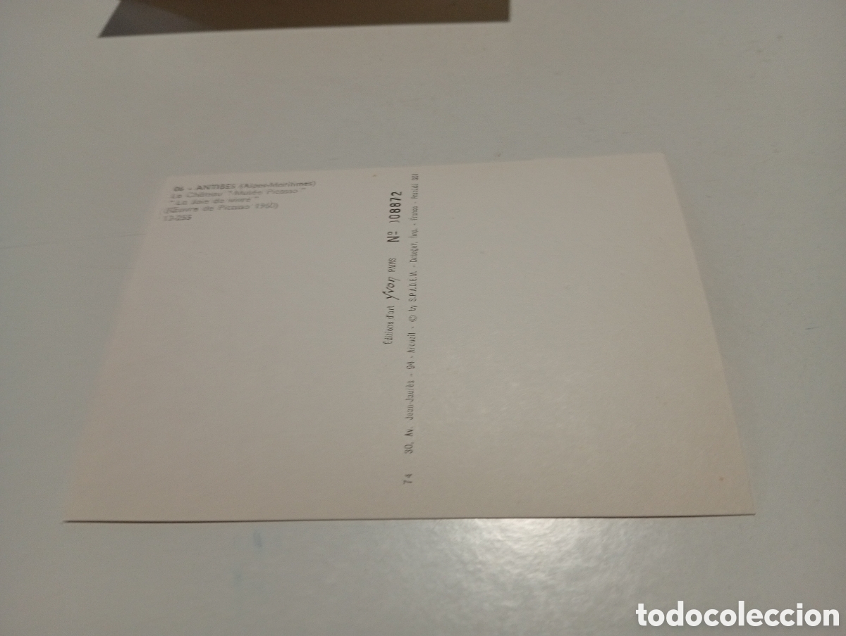 Postales: Postal antibes museo Picasso - Foto 2