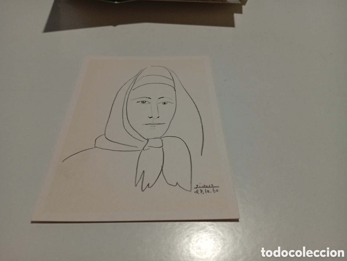 Postales: Postal Picasso mujer espa&ntilde;ola - Foto 1