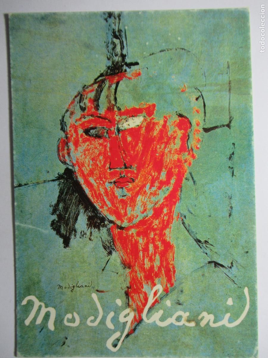 Postales: Amedeo Modigliani - La T&ecirc;te rouge - Foto 1