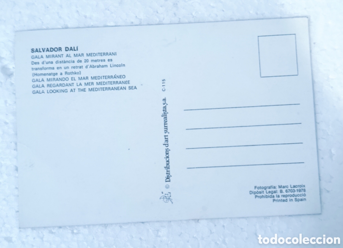 Postales: POSTAL SALVADOR DAL&Iacute; NUEVA - Foto 2